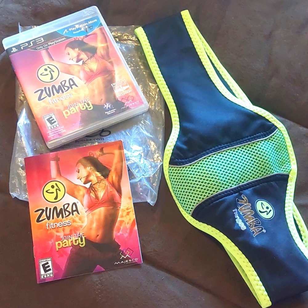 Zumba Fitness PS3 dvd & belt - NWT